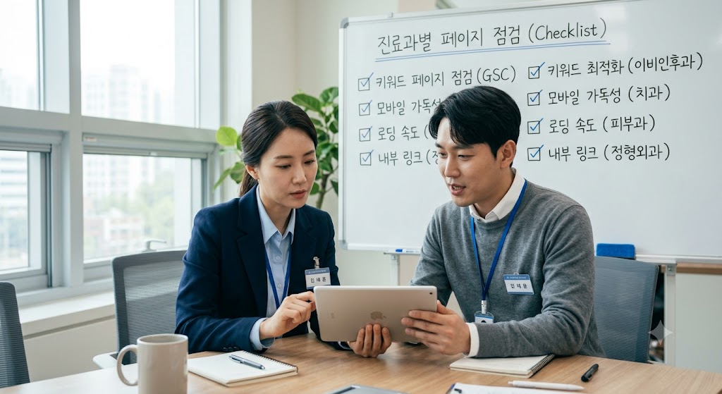 구글 서치콘솔 병원 검색 노출개선을 위한 체크리스트